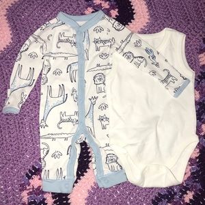 Boy onesie with body shirt